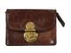 Vintage Polo Ralph Lauren Brown Leather Gusseted Locking Coin Wallet