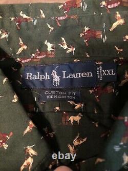 Vintage Polo Ralph Lauren Button Down Shirt Duck Hunting Great Outdoors 2XL XXL