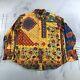 Vintage Polo Ralph Lauren Button Down Shirt Mens 2xl Yellow Blue Green Boho