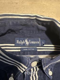 Vintage Polo Ralph Lauren Button Down Shirt Mens Large Rare