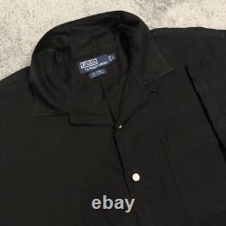 Vintage Polo Ralph Lauren Caldwell Men's L Button Shirt Cotton Loop Camp Collar