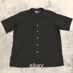 Vintage Polo Ralph Lauren Caldwell Men's L Button Shirt Cotton Loop Camp Collar
