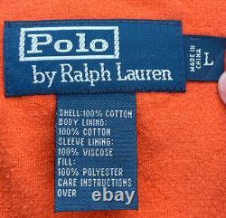 Vintage Polo Ralph Lauren Canvas Work Jacket Size L Detroit-orange Lined