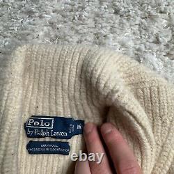 Vintage Polo Ralph Lauren Cardigan Sweater Mens Medium Mt Whitney USA 100% Wool