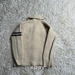 Vintage Polo Ralph Lauren Cardigan Sweater Mens Medium Mt Whitney USA 100% Wool