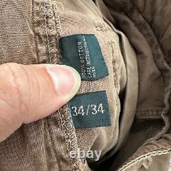 Vintage Polo Ralph Lauren Cargo Pants Men 34x34 Brown Paratrooper Military