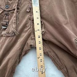 Vintage Polo Ralph Lauren Cargo Pants Men 34x34 Brown Paratrooper Military