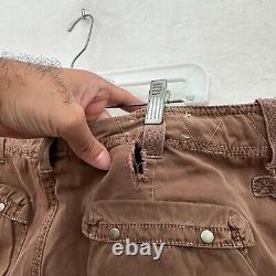 Vintage Polo Ralph Lauren Cargo Pants Men 34x34 Brown Paratrooper Military
