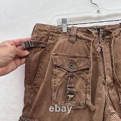 Vintage Polo Ralph Lauren Cargo Pants Men 34x34 Brown Paratrooper Military
