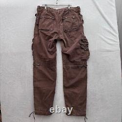 Vintage Polo Ralph Lauren Cargo Pants Men 34x34 Brown Paratrooper Military