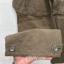 Vintage Polo Ralph Lauren Cargo Pants Men 36x28 Brown Outdoor Baggy Metal Button