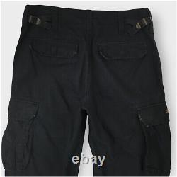 Vintage Polo Ralph Lauren Cargo Pants Mens 32x32 Black Military Surplus Y2K