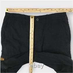 Vintage Polo Ralph Lauren Cargo Pants Mens 32x32 Black Military Surplus Y2K