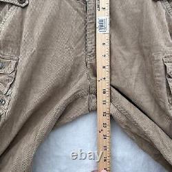 Vintage Polo Ralph Lauren Cargo Pants Mens 32x32 Brown Corduroy Military Utility