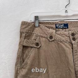 Vintage Polo Ralph Lauren Cargo Pants Mens 32x32 Brown Corduroy Military Utility