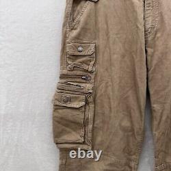 Vintage Polo Ralph Lauren Cargo Pants Mens 32x32 Brown Corduroy Military Utility