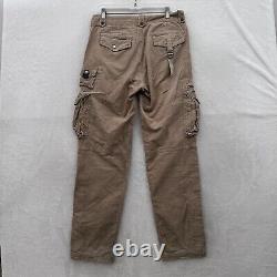 Vintage Polo Ralph Lauren Cargo Pants Mens 32x32 Brown Corduroy Military Utility