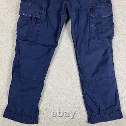 Vintage Polo Ralph Lauren Cargo Pants Mens 36 x 30 Navy Utility Military 90s Y2K