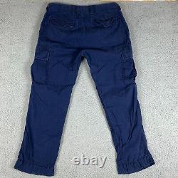 Vintage Polo Ralph Lauren Cargo Pants Mens 36 x 30 Navy Utility Military 90s Y2K