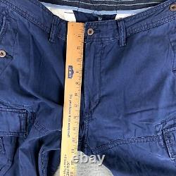 Vintage Polo Ralph Lauren Cargo Pants Mens 36 x 30 Navy Utility Military 90s Y2K