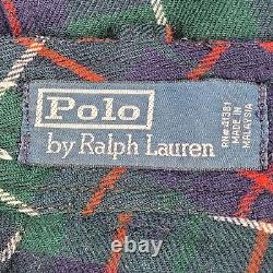 Vintage Polo Ralph Lauren Cargo Pants Mens 42x34 Tartan Plaid Paratrooper Wool