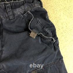 Vintage Polo Ralph Lauren Cargo Utility Flight Pants Navy Blue 32x30 Rare VTG