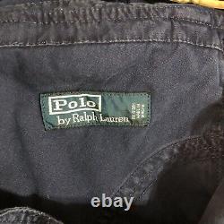 Vintage Polo Ralph Lauren Cargo Utility Flight Pants Navy Blue 32x30 Rare VTG
