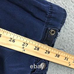 Vintage Polo Ralph Lauren Cargo Utility Flight Pants Navy Blue 32x30 Rare VTG