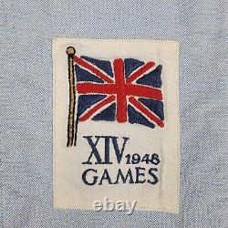 Vintage Polo Ralph Lauren Chambray Shirt Mens Large Blue Great Britain Games