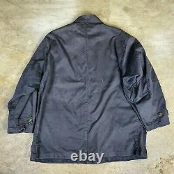 Vintage Polo Ralph Lauren Chore Jacket Barn Work Coat Faded Navy Blue Size XL