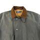 Vintage Polo Ralph Lauren Chore Jacket Mens Medium Gray Oil Cloth Field Coat