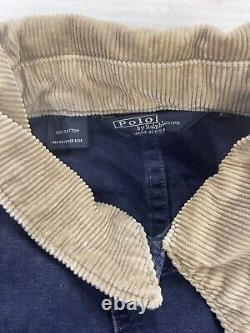 Vintage Polo Ralph Lauren Chore Work Jacket Size Large Blue 90s