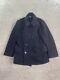 Vintage Polo Ralph Lauren Coat Mens Extra Large Navy Wool Double Breasted Naval