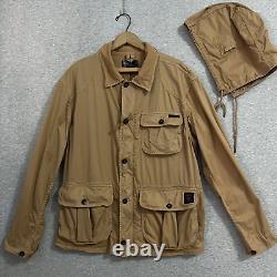 Vintage Polo Ralph Lauren Coat Mens Jacket Utility Hood Fish Hunt Chore 90's
