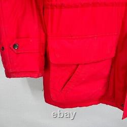 Vintage Polo Ralph Lauren Coat Mens Large Parka Red Goose Filled Fur Collar USA