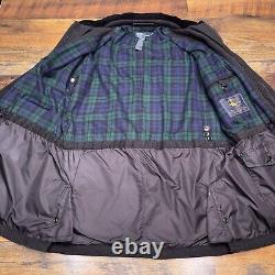 Vintage Polo Ralph Lauren Coat Mens Medium Gray Wool Cashmere Corduroy Collar