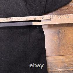 Vintage Polo Ralph Lauren Coat Mens Medium Gray Wool Cashmere Corduroy Collar