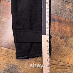 Vintage Polo Ralph Lauren Coat Mens Medium Gray Wool Cashmere Corduroy Collar