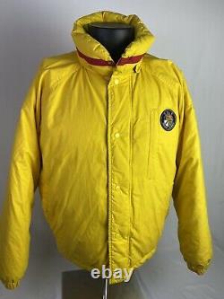 Vintage Polo Ralph Lauren Cookie Ski Goose Down Puffer Bomber Jacket Size Large
