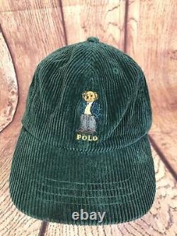 Vintage Polo Ralph Lauren Corduroy Bear Hat