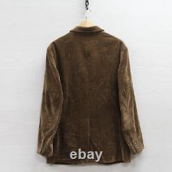 Vintage Polo Ralph Lauren Corduroy Blazer Jacket Size Medium Brown
