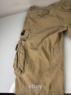 Vintage Polo Ralph Lauren Corduroy Cargo Pants Mens Size 32X32 Paratrooper