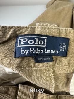 Vintage Polo Ralph Lauren Corduroy Cargo Pants Mens Size 32X32 Paratrooper