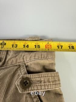 Vintage Polo Ralph Lauren Corduroy Cargo Pants Mens Size 32X32 Paratrooper