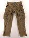 Vintage Polo Ralph Lauren Corduroy Military Cargo Pants Mens Size 34x30 Brown