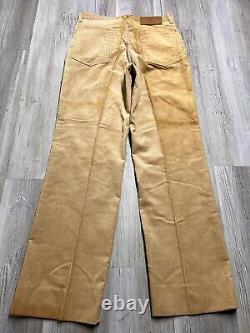Vintage Polo Ralph Lauren Corduroy Pants Tan Mens Size 31 Preppy Casual Slacks