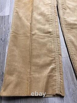 Vintage Polo Ralph Lauren Corduroy Pants Tan Mens Size 31 Preppy Casual Slacks