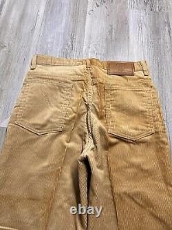 Vintage Polo Ralph Lauren Corduroy Pants Tan Mens Size 31 Preppy Casual Slacks