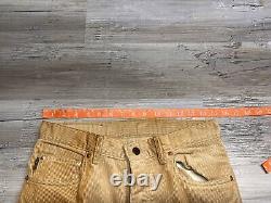 Vintage Polo Ralph Lauren Corduroy Pants Tan Mens Size 31 Preppy Casual Slacks