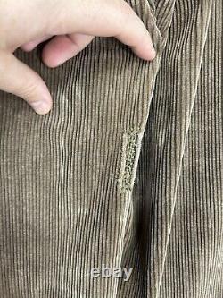 Vintage Polo Ralph Lauren Corduroy Patchwork Pants 34x30 Buckle Back wide leg